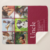 Uncle Funcle Definition 6 Foto Modernes Burgund Sherpadecke (Vorderseite (Horizontal))
