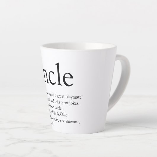 Uncle Funcle Definition Modern Fun Milchtasse (Rechte Ecke)