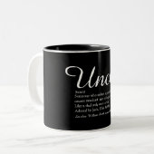 Uncle, Functional Definition Script Schwarz und We Zweifarbige Tasse (Vorderseite Links)