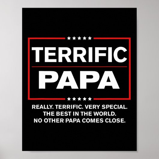 Uncle - Funny Donald Trump Great Papa Poster (Vorne)