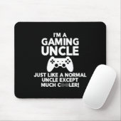 Uncle Gamer Funny Gaming Video Game Shirts Mousepad (Mit Mouse)