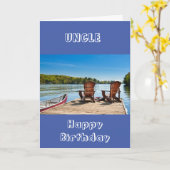 **UNCLE** GENIESSEN SIE IHRE GEBURTSKARTE KARTE (Gelbe Blume)