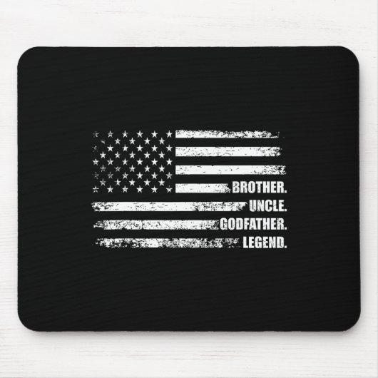 Uncle GodVater Legend Fun Bester sonniger Onkel Mousepad (Vorne)