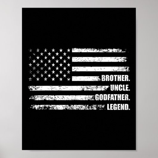 Uncle GodVater Legend Fun Bester sonniger Onkel Poster (Vorne)