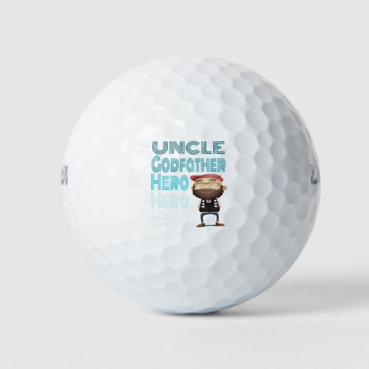 Uncle Hero GodVater Golfball (Vorderseite)
