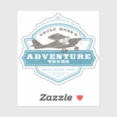 Uncle Hoss's Adventure Tours Aufkleber (Blatt)