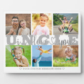 UNCLE I Liebe You 6 Foto Collage Gray 8x10 Fotoplatte (Vorderseite)