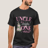 Uncle In A Winter Onederland Birthday Girl Christm T-Shirt (Vorderseite)