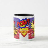 UNCLE ist mein SUPERHERO Personalisiertes COMIC HE Tasse (Zentrum)