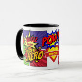 UNCLE ist mein SUPERHERO Personalisiertes COMIC HE Tasse (Vorderseite Links)