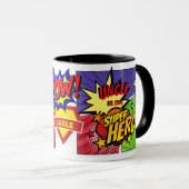 UNCLE ist mein SUPERHERO Personalisiertes COMIC HE Tasse (VorderseiteRechts)