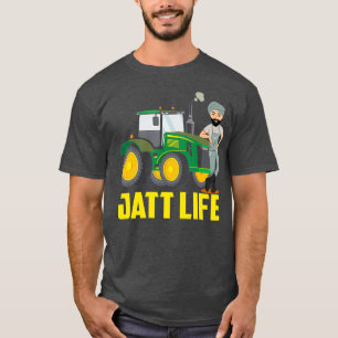 Uncle Jee Punjabi Bauer Jatt Life Tractor T-Shirt
