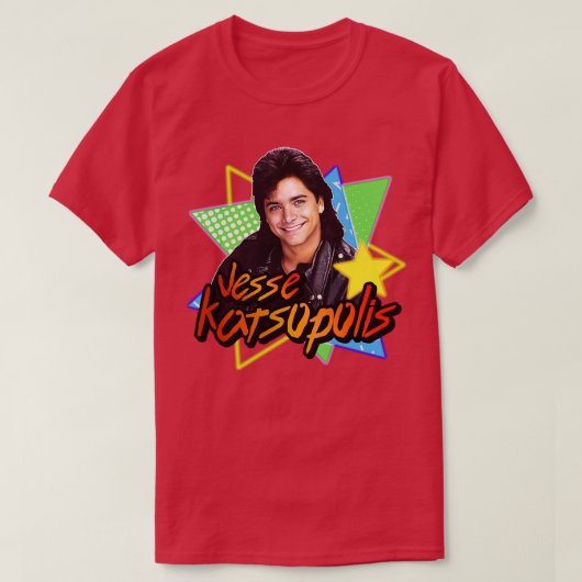 Uncle Jesse Katsopolis Full House 90s Tribute T-Shirt (Design vorne)