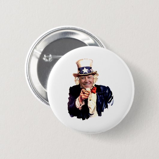 Uncle Joe als Uncle Sam Button (Vorne & Hinten)