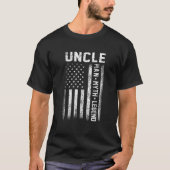 Uncle Man Myth Legend American Flag T-Shirt (Vorderseite)