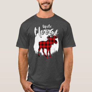 Uncle Moose Red Kariert Buffalo Matching Family T-Shirt