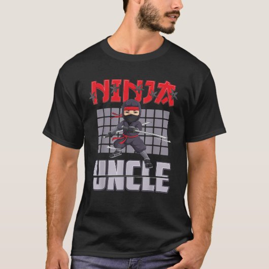 Uncle Ninja Birthday Party Ideas Birthday Ninja Un T-Shirt (Vorderseite)