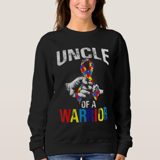 Uncle Of A Warrior Autism Awareness T Shirt (Vorderseite)