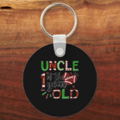 Uncle Of The 1 Year Old Football 1st Birthday Boy  Schlüsselanhänger (Vorderseite)