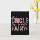 Uncle Of The Little Fairy 1st Birthday Girl Fairyt Karte (Gelbe Blume)