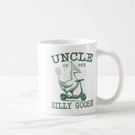 Uncle Of The Silly Goose First Birthday Family Mat Kaffeetasse (Rechts)