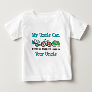 Uncle Outswim Outbike Outrun Triathlon Säugling T- Baby T-shirt