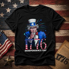 Uncle Sam 1776 Unabhängigkeitstag T-Shirt
