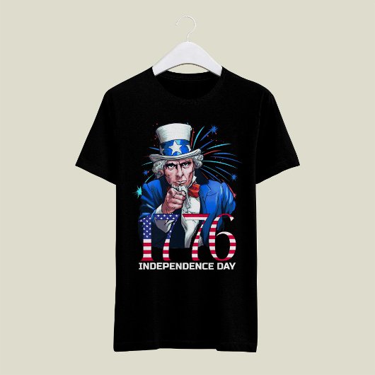 Uncle Sam 1776 Unabhängigkeitstag T-Shirt