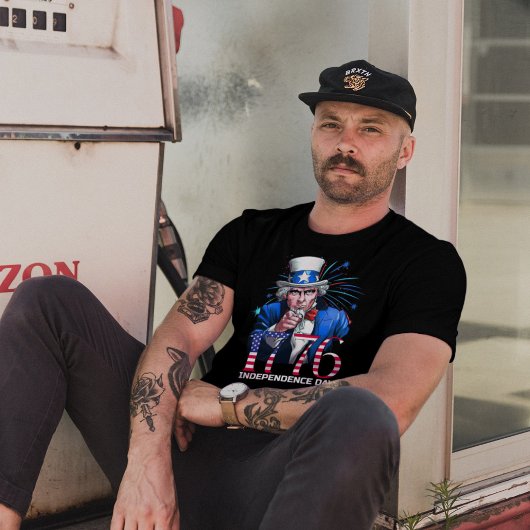 Uncle Sam 1776 Unabhängigkeitstag T-Shirt