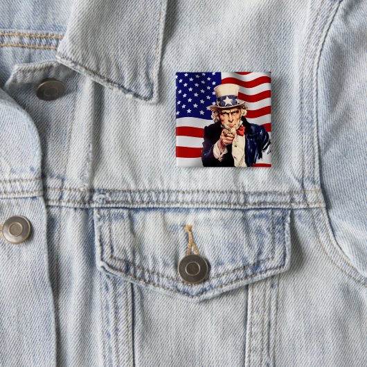 Uncle Sam 1 Button (Beispiel)