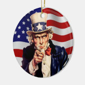 Uncle Sam 1 Keramikornament (Links)