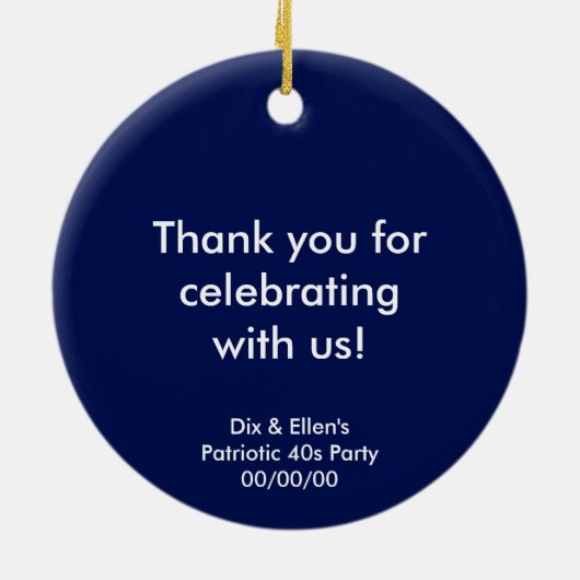 Uncle Sam 1 Keramikornament (Hinten)