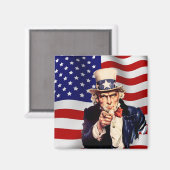 Uncle Sam 1 Magnet (Vorderseite/Rückseite)