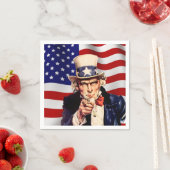 Uncle Sam 1 Serviette (Beispiel)