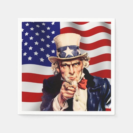 Uncle Sam 1 Serviette (Vorderseite)