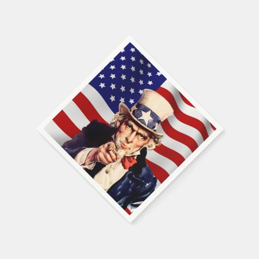 Uncle Sam 1 Serviette (Ecke)