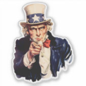 Uncle Sam 1 Sticker (Vorderseite)