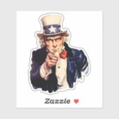 Uncle Sam 1 Sticker (Blatt)