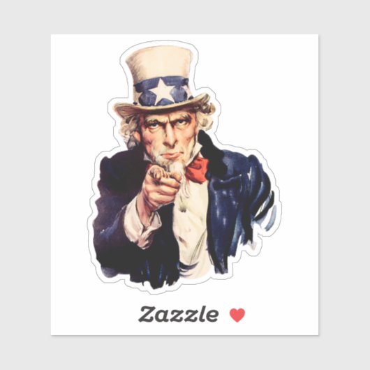 Uncle Sam 1 Sticker (Blatt)