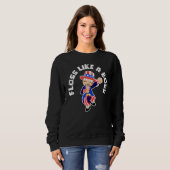 Uncle Sam 4. Juli Fallout wie ein Boss Sweatshirt (Vorne ganz)