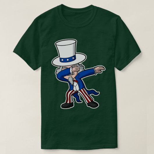 Uncle Sam 4. Juli Parade Independence Day Teil T-Shirt (Design vorne)