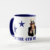 Uncle Sam 4. Juli Tasse (Vorderseite Links)