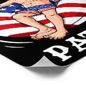 Uncle Sam 4. Juli USA Patriot Fun Poster (Ecke)