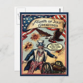 Uncle Sam 4. Postkarte (Vorne/Hinten)