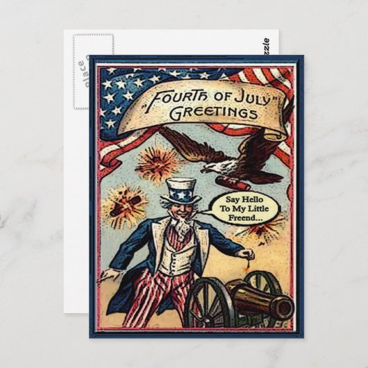 Uncle Sam 4. Postkarte (Vorne/Hinten)
