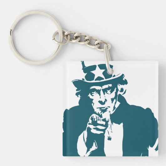 Uncle Sam Acrylic Schlüsselanhänger (Vorderseite)