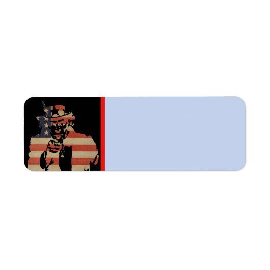 Uncle Sam Address Label (Vorne)