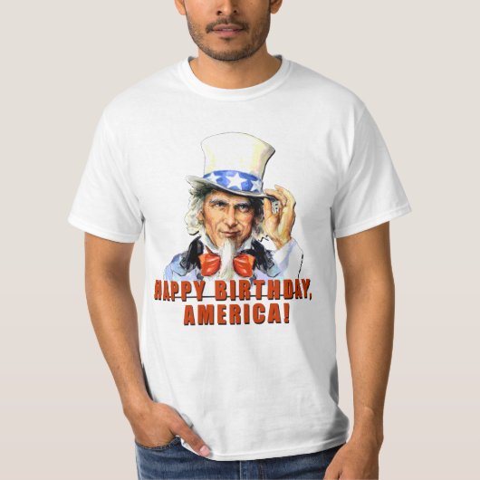 Uncle Sam Alles- Gute zum T-Shirt (Vorderseite)