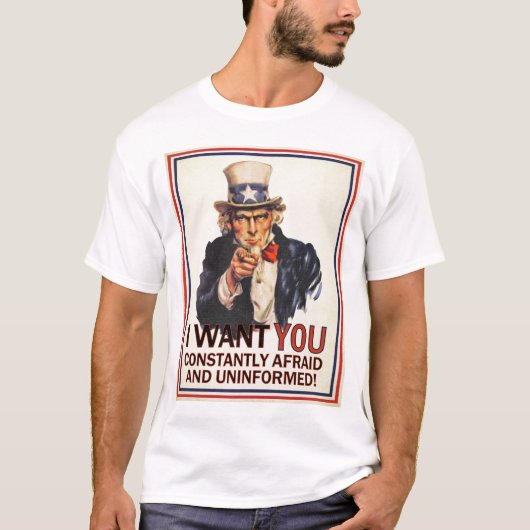 Uncle Sam Anti-Propaganda Shirt (Vorderseite)