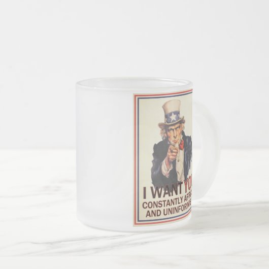 Uncle Sam Anti-Propaganda Tasse (VorderseiteRechts)